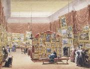 George Scharf Interior of the Gallery of the New Society of Painters in Watercolours (mk47) France oil painting artist